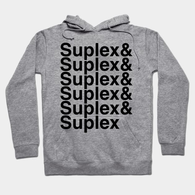 Suplex Helvetica List Hoodie by DennisMcCarson